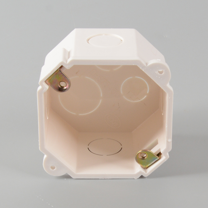 PVC-U-Leitungsanpassungen: achteckiger Box mit Registerkarten