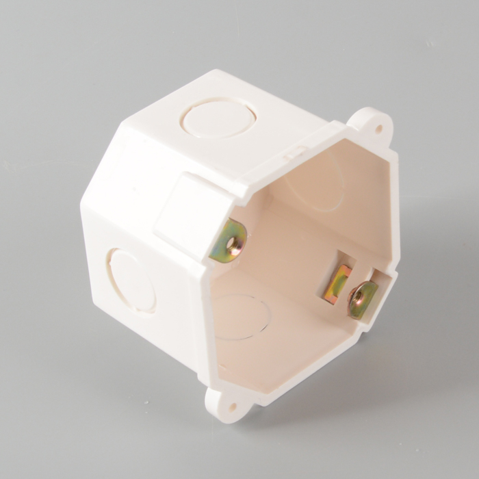 PVC-U-Leitungsanpassungen: achteckiger Box mit Registerkarten