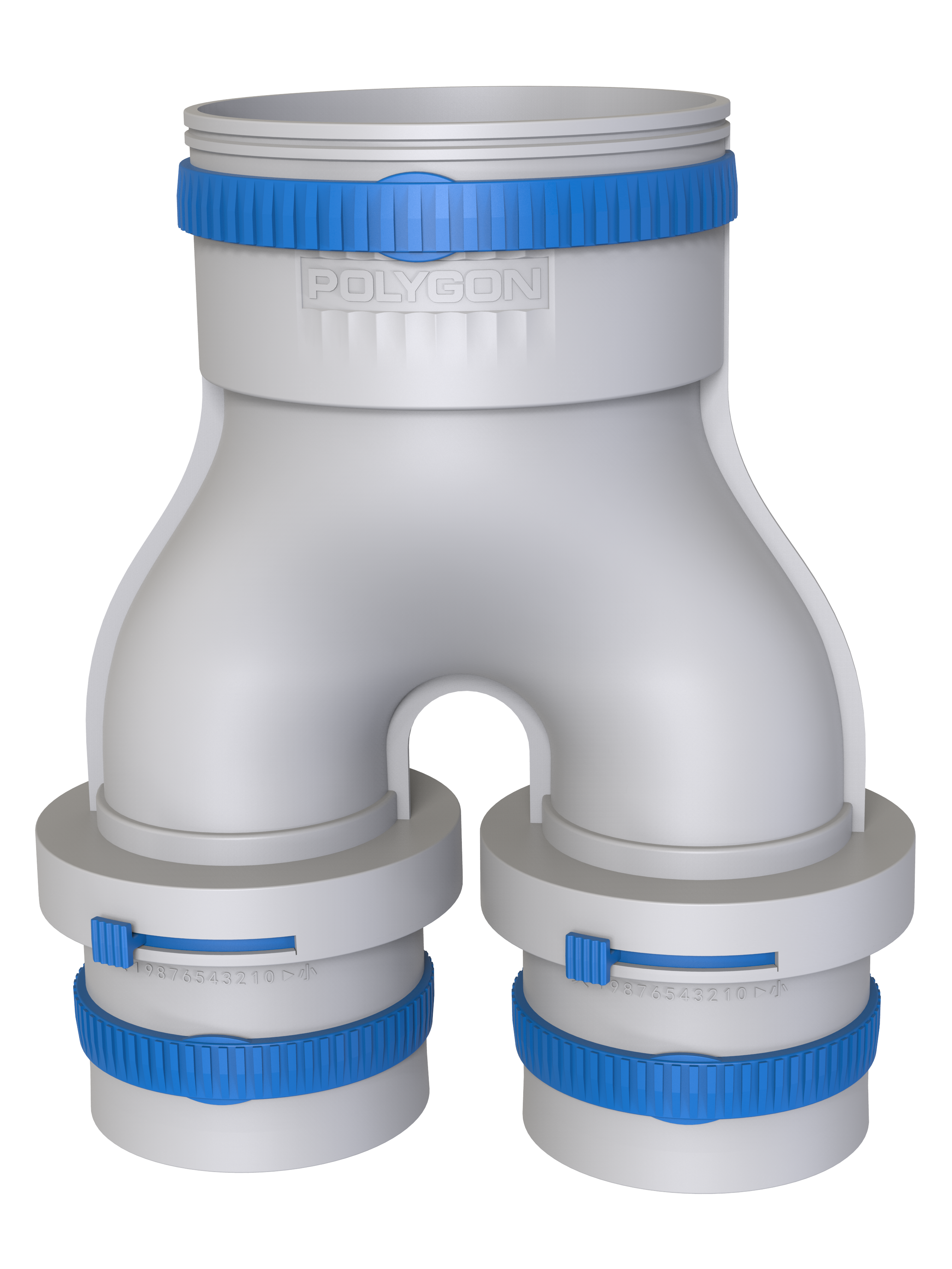 Polygon -Wellrohr -Y -förmiges T -Shirt - mit Luftventil