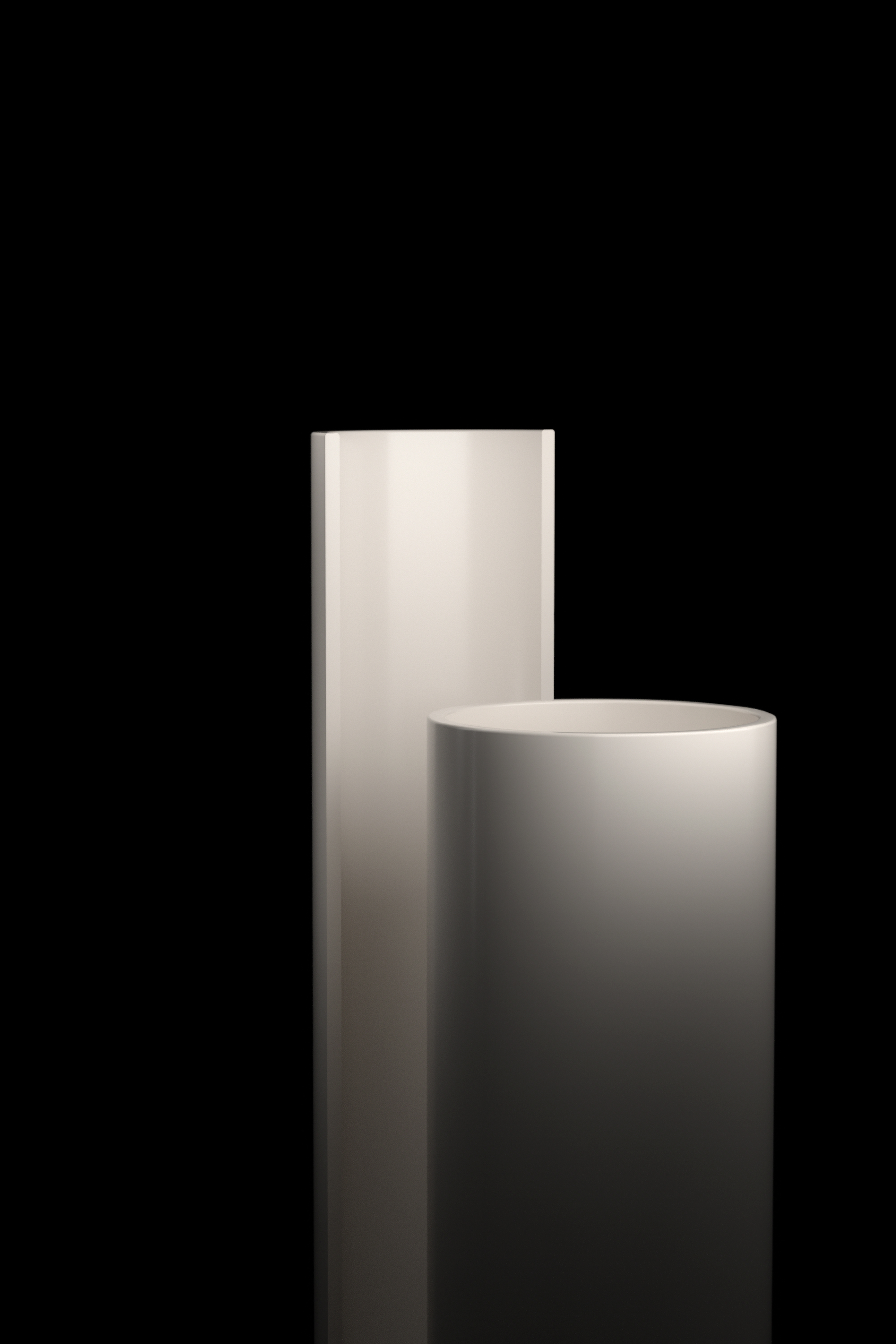 Polygon PVC Frischluft Hauptrohr