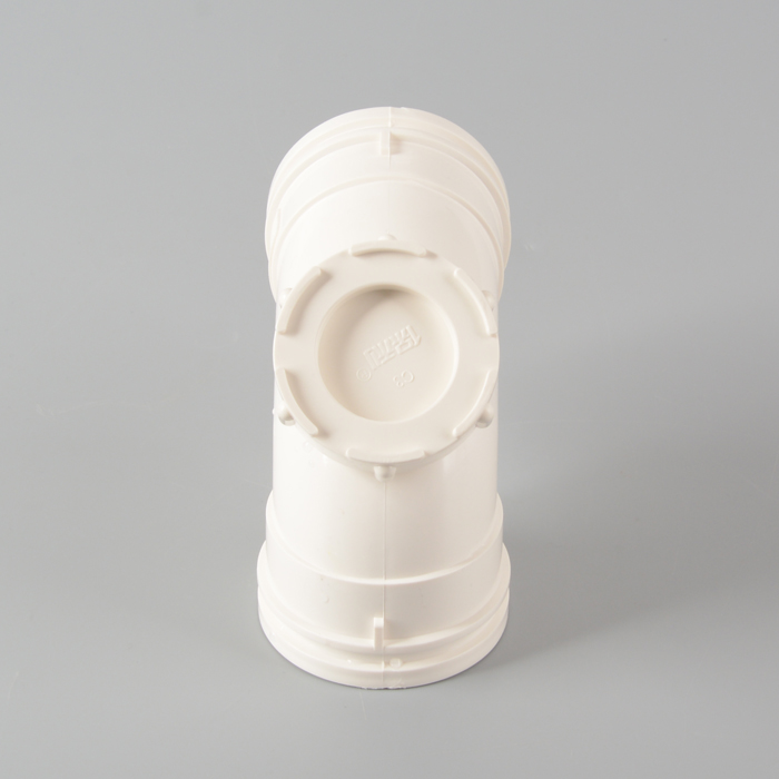 Polygon PVC 90 ° Ellbogen mit Reinigung