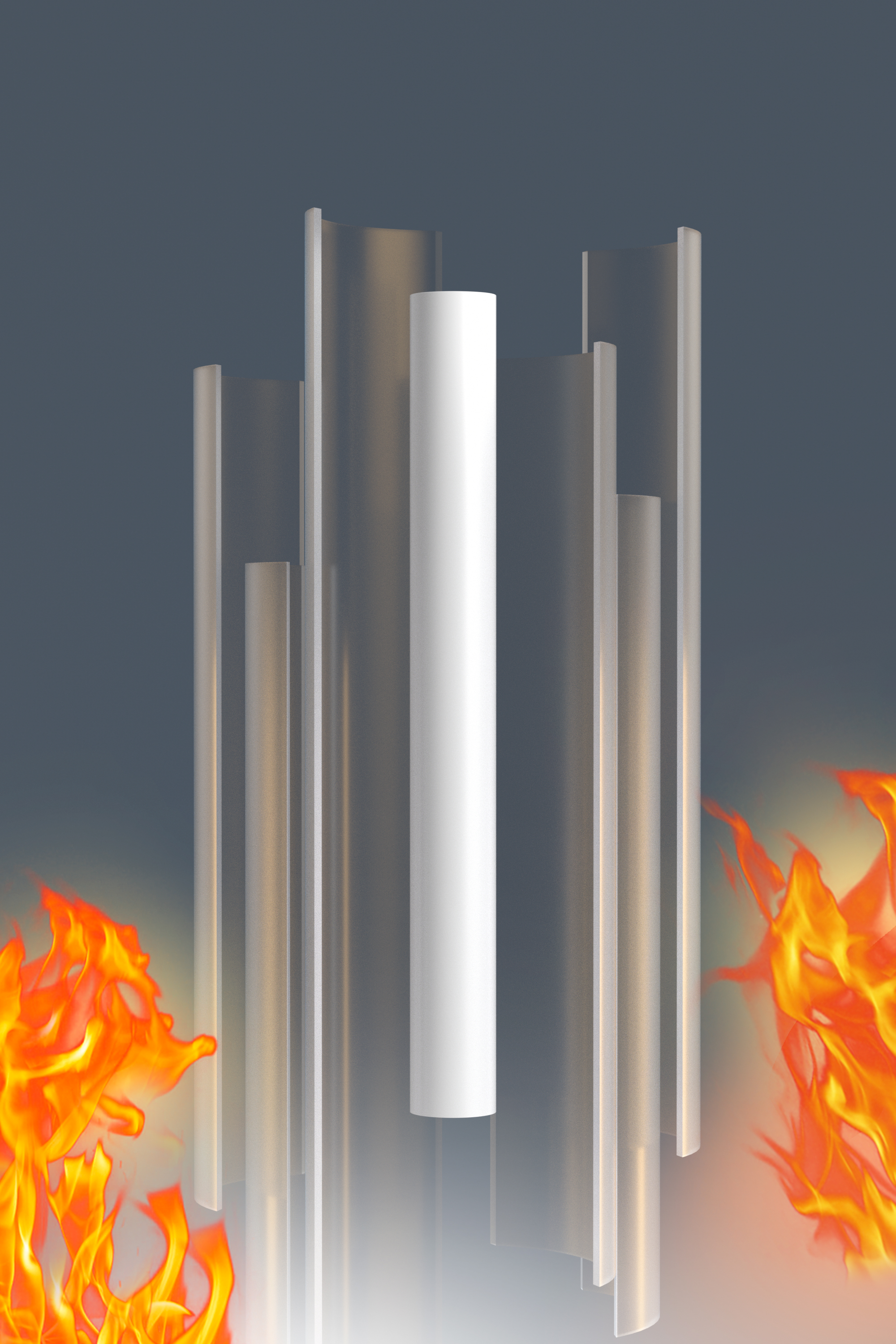 Polygon PVC Frischluft Hauptrohr