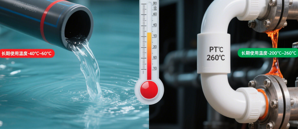 HDPE and PTFE Pipes