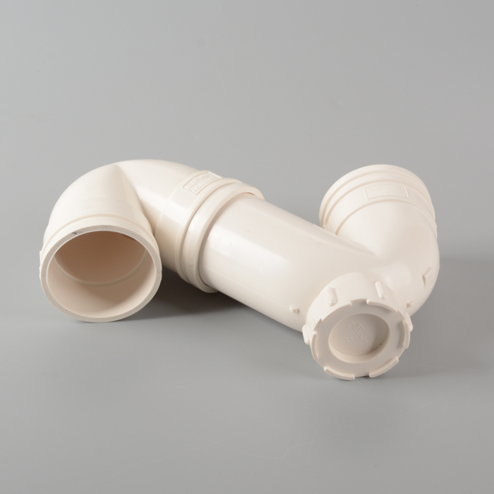 Polygon PVC Long S Trap mit Reinigung