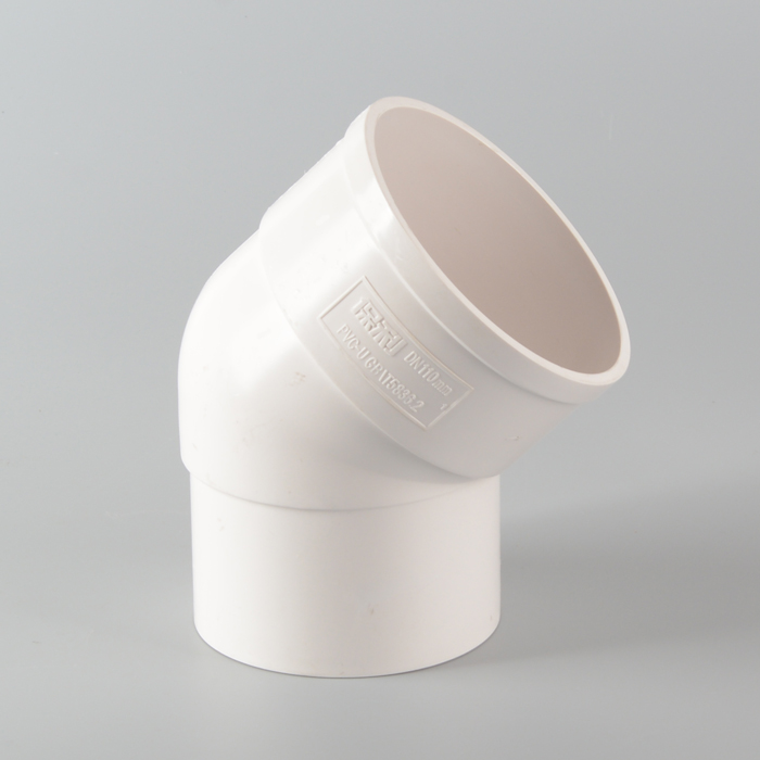 Polygon PVC -U Entwässerungsanpassung für Entwässerung - 45 ° Ellbogen