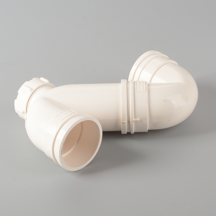 Polygon PVC Long S Trap mit Reinigung