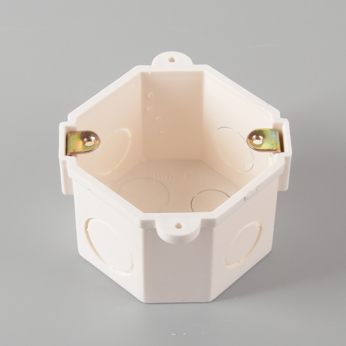 PVC-U-Leitungsanpassungen: achteckiger Box mit Registerkarten