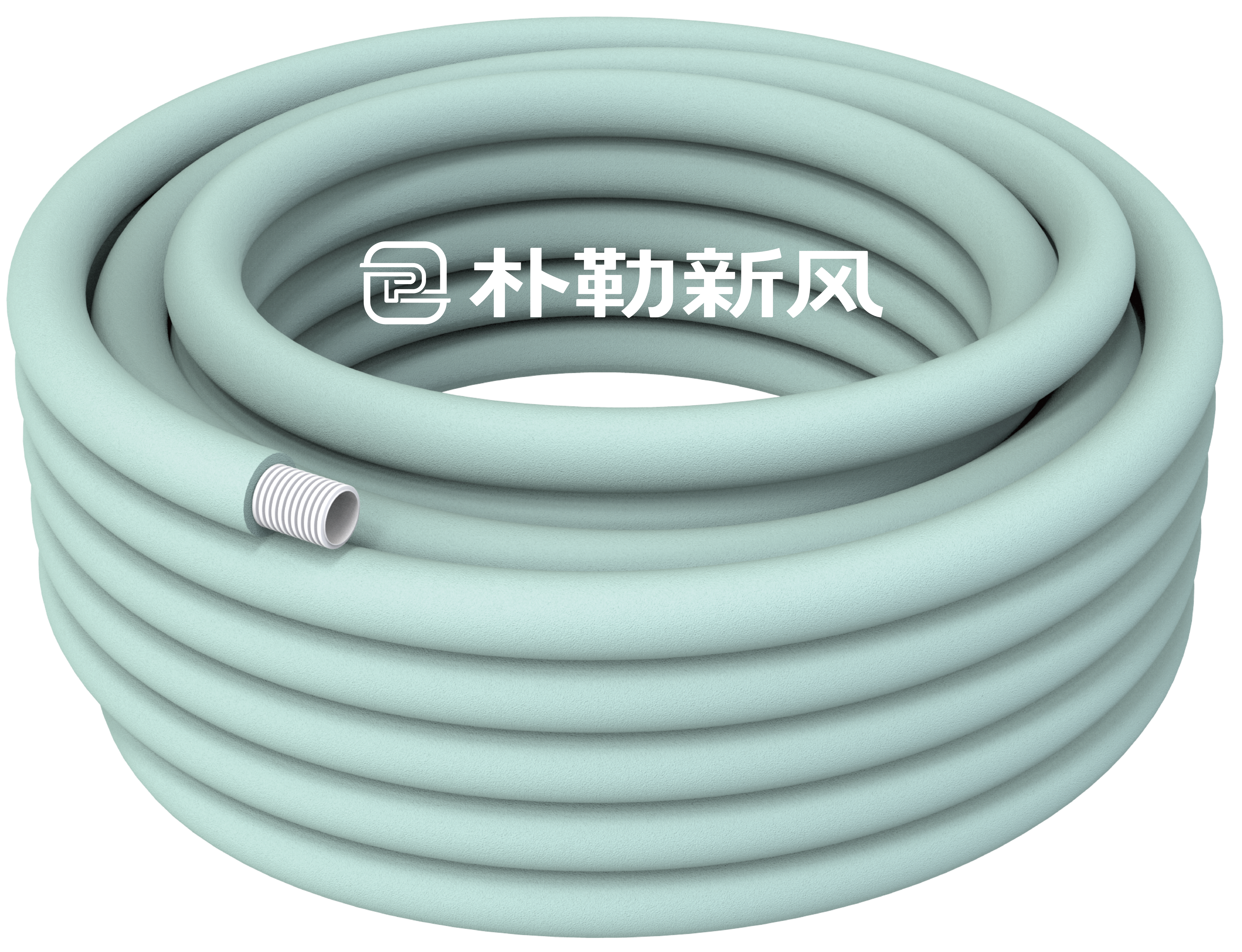 Polygon Skyblau frische Luft Flexible isoliertes kreisförmiges Rohr